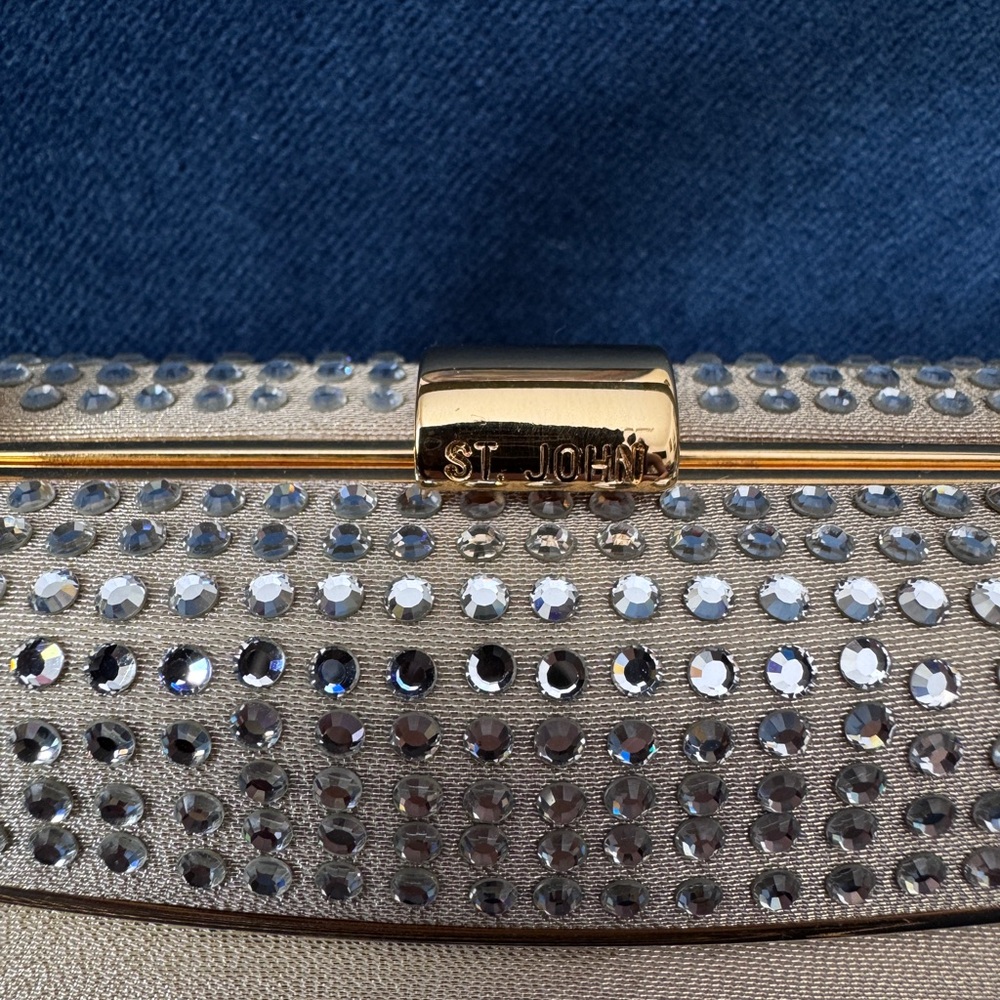 St. John Vintage‎ Mini top Handle Gold Evening Bag . - Picture 5 of 12